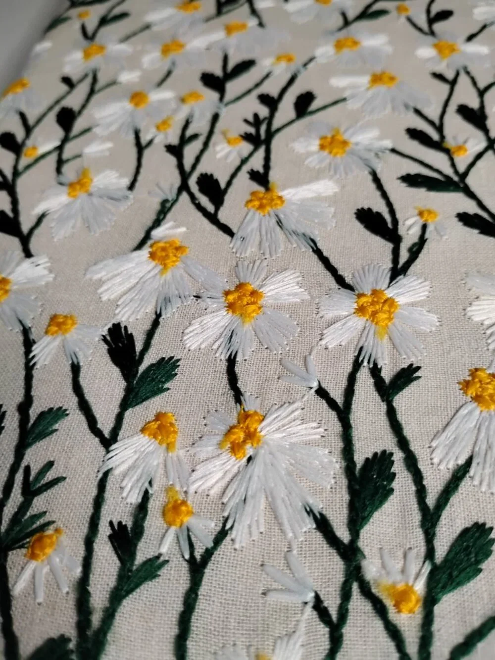 Embroidered Daisy Ipad Case Approx 11